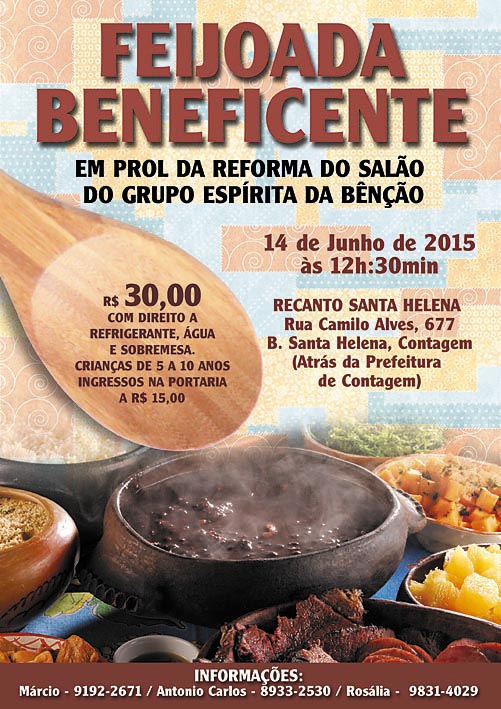 Feijoada beneficente em Everett (MA) vai ajudar família mineira